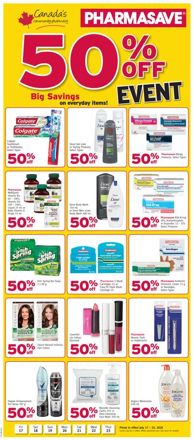 Pharmasave (AB) Flyer July 17 to 23
