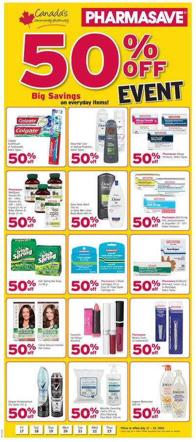 Pharmasave (BC) Flyer July 17 to 23