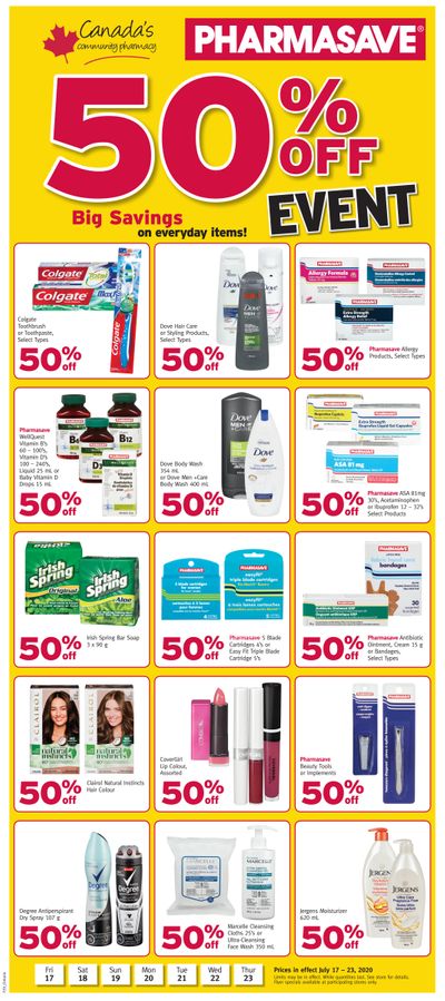 Pharmasave (ON) Flyer July 17 to 23