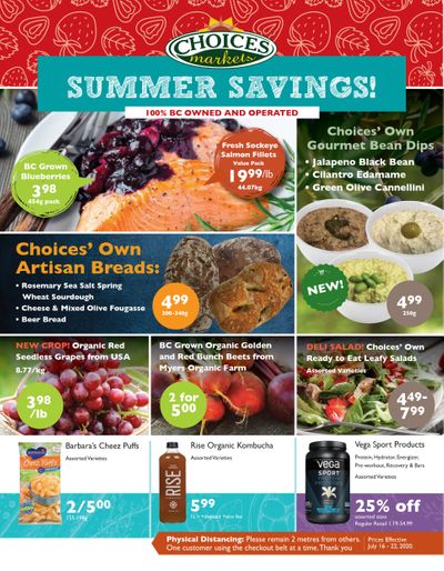 Choices Market Flyer July 16 to 22