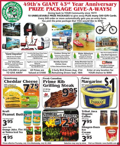 The 49th Parallel Grocery Flyer July 16 to 22