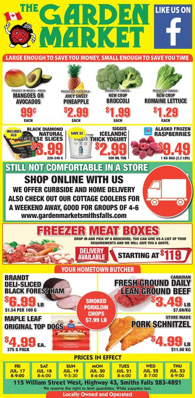 The Garden Market Flyer July 17 to 23