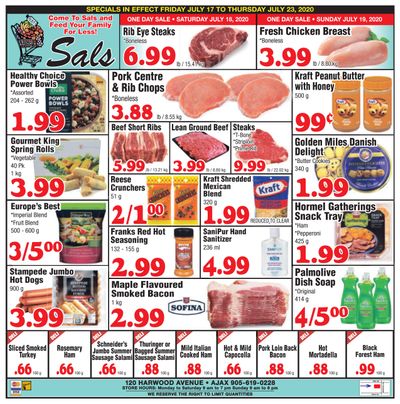 Sal's Grocery Flyer July 17 to 23