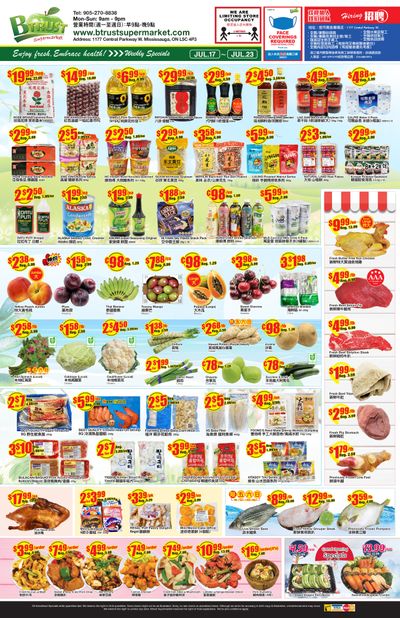 Btrust Supermarket (Mississauga) Flyer July 17 to 23