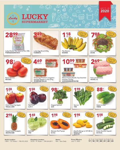 Lucky Supermarket (Edmonton) Flyer July 17 to 23