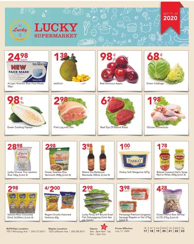 Lucky Supermarket (Winnipeg) Flyer July 17 to 23