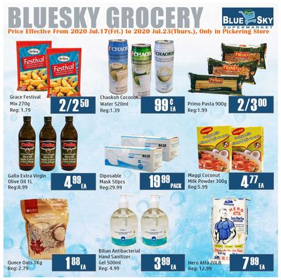 Blue Sky Supermarket (Pickering) Flyer July 17 to 23