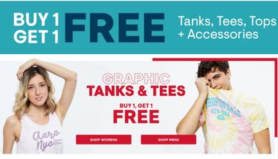 Bluenotes Canada Offers: Buy One Get One FREE on Tanks, Tees, Tops & Accessories + More Offers