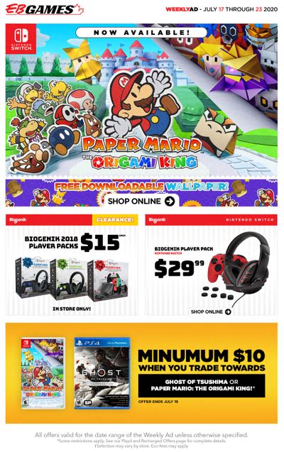 EB Games Flyer July 17 to 23