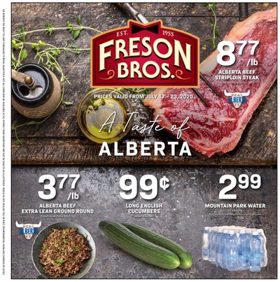 Freson Bros. Flyer July 17 to 23