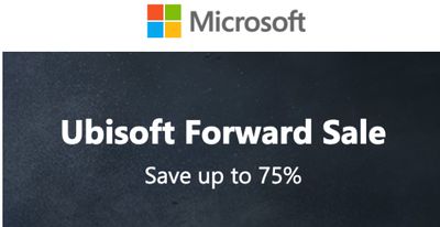 Microsoft Canada Xbox Ubisoft Forward Sale: Save up to 75% Off All Xbox One Games