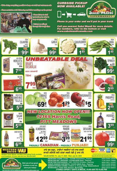 Sabzi Mandi Supermarket Flyer July 17 to 22