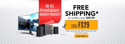 Prime Cables Canada Deals: FREE Shipping + Save 15% OFF Many Tools & Desk Mounts + More