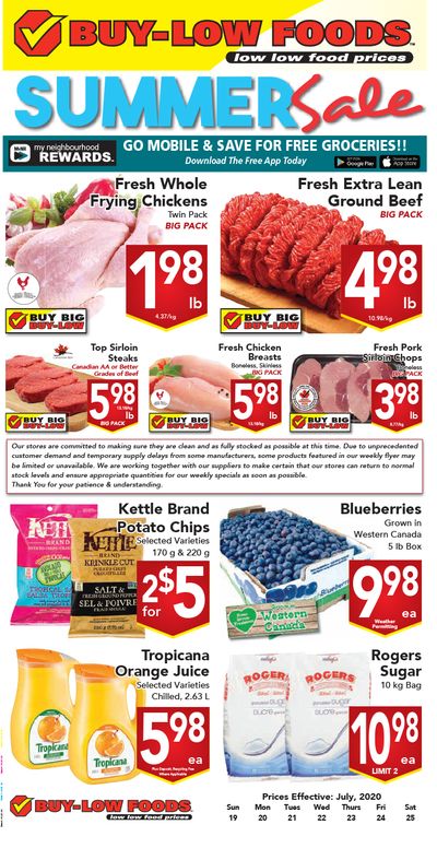 Buy-Low Foods Flyer July 19 to 25