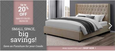 Costco Canada Offers: Save up to 20% off on Furniture for your Condo