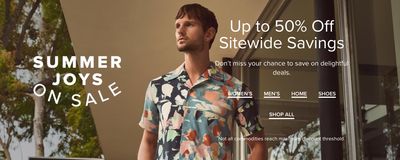 Hudson’s Bay Canada Deals: Summer Joys on Sale Save up to 50% off Sitewide