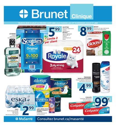 Brunet Clinique Flyer July 23 to August 5