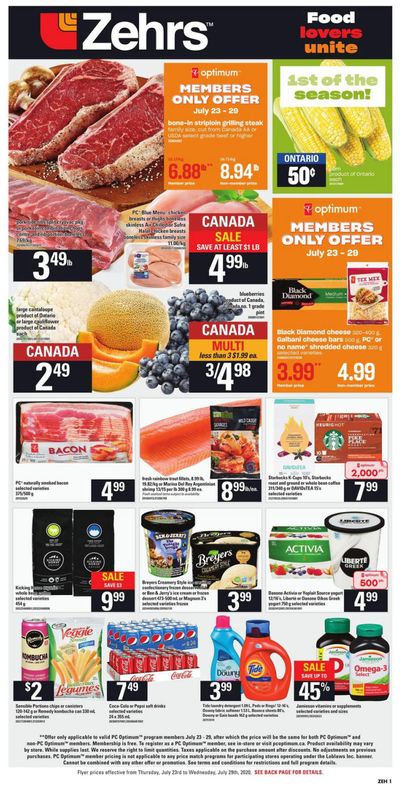 Zehrs Flyer July 23 to 29