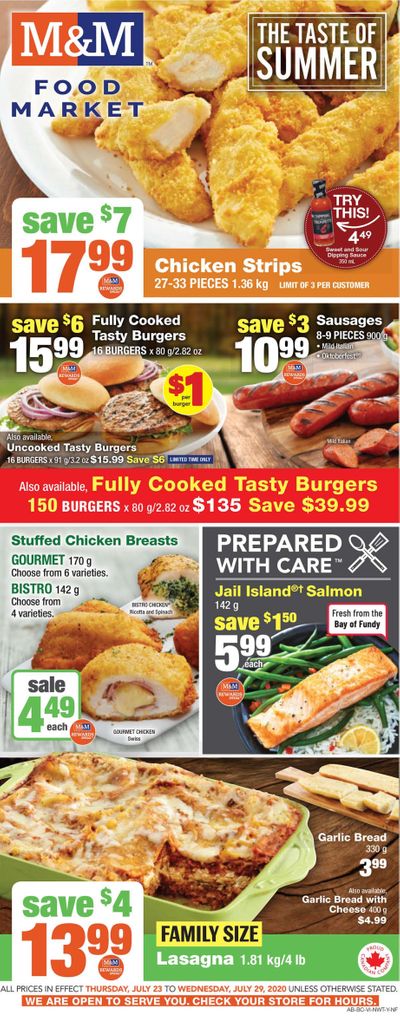 M&M Food Market (AB, BC, NWT, Yukon) Flyer July 23 to 29