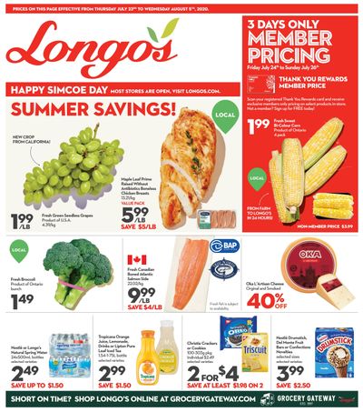 Longo's Flyer July 23 to August 5