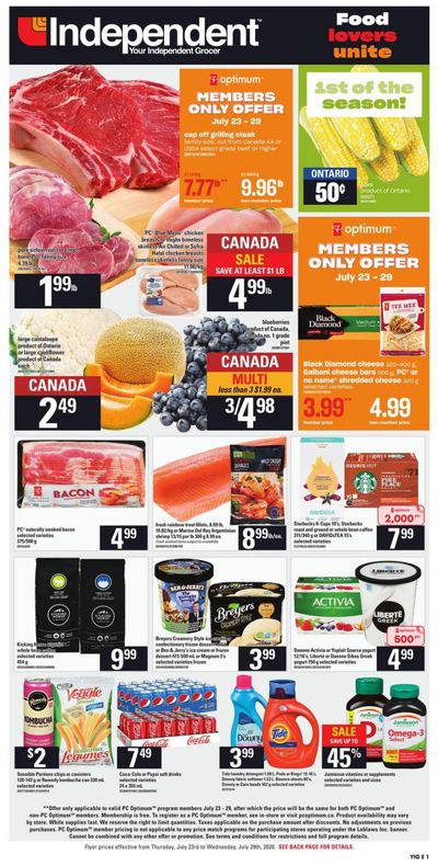 Independent Grocer (ON) Flyer July 23 to 29