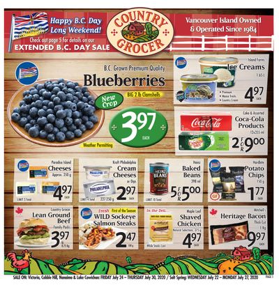 Country Grocer (Salt Spring) Flyer July 22 to 27