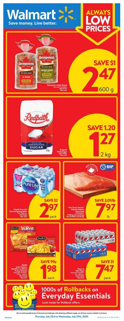 Walmart (Atlantic) Flyer July 23 to 29