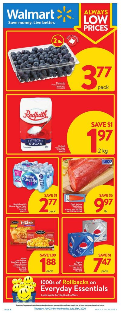 Walmart (West) Flyer July 23 to 29