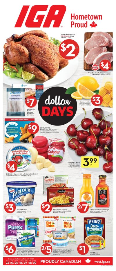 IGA (West) Flyer July 23 to 29