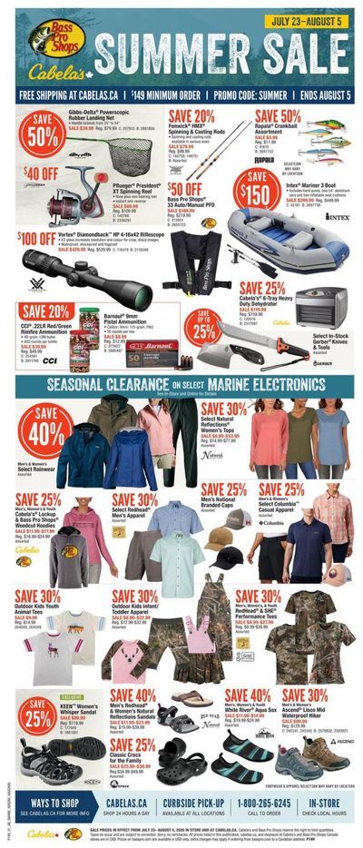 Cabela's Flyer July 23 to August 5
