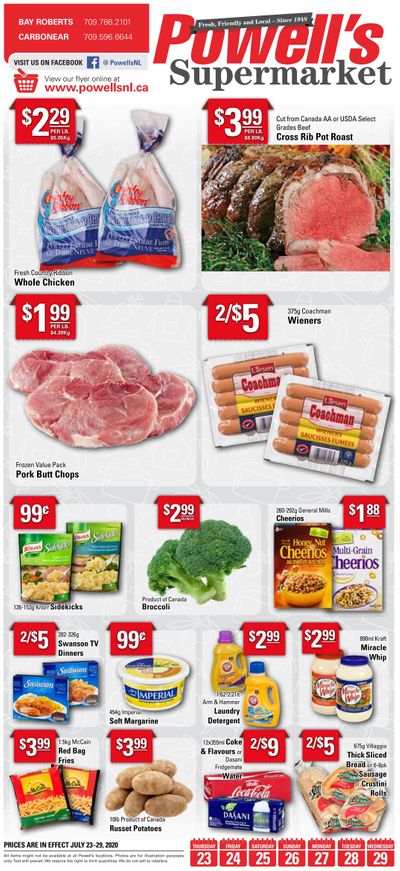 Powell's Supermarket Flyer July 23 to 29