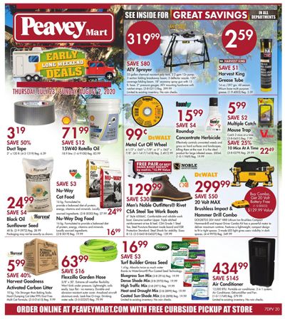 Peavey Mart Flyer July 23 to August 2
