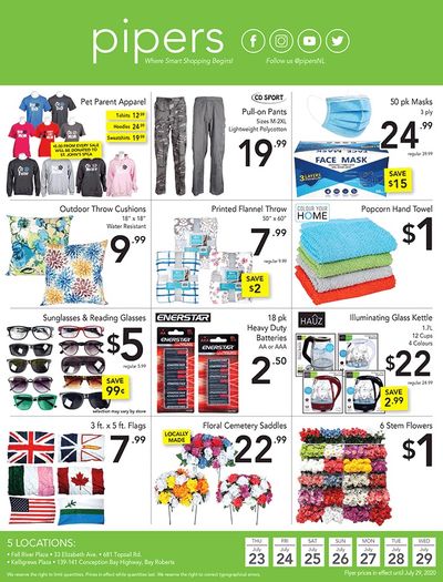 Pipers Superstore Flyer July 23 to 29