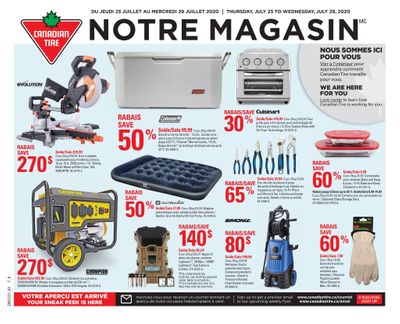 Canadian Tire (QC) Flyer July 23 to 29