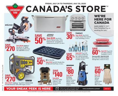 Canadian Tire (West) Flyer July 24 to 30