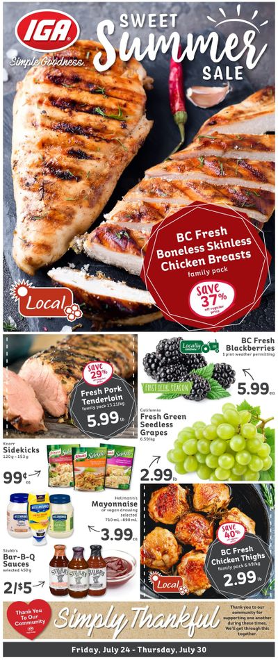 IGA (BC) Flyer July 24 to 30