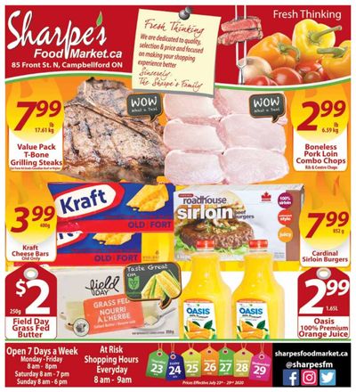 Sharpe's Food Market Flyer July 23 to 29