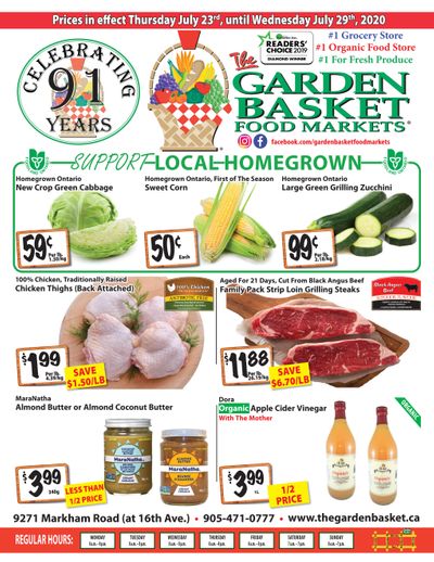The Garden Basket Flyer July 23 to 29
