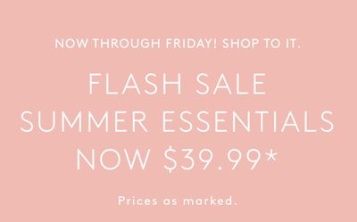 Naturalizer Canada Flash Sale: Summer Styles for $39.99 + Save up to 70% off Select Styles Sitewide!