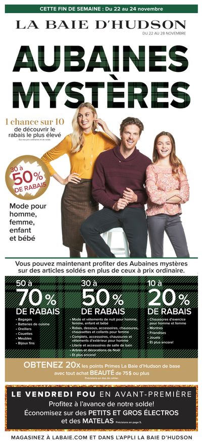 Hudson's Bay (QC) Flyer November 22 to 28