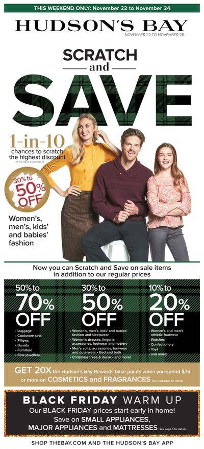 Hudson's Bay Flyer November 22 to 28