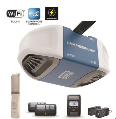 Chamberlain 1.25-HP Whisper Drive Belt Drive Garage Door Opener with Built-in Wi-Fi and Battery Back-Up For $299.00 At Lowe's Canada