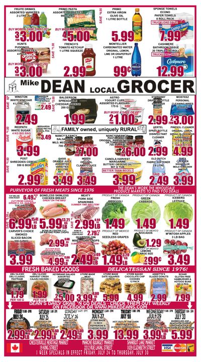 Mike Dean's Super Food Stores Flyer July 24 to 30