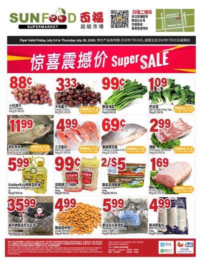 Sunfood Supermarket Flyer July 24 to 30