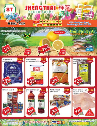 Shengthai Fresh Foods Flyer July 24 to August 6