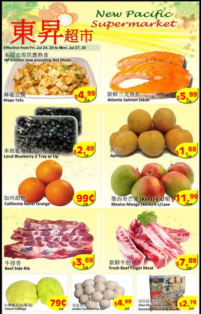 New Pacific Supermarket Flyer July 24 to 27