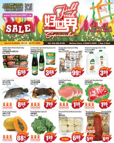 Field Fresh Supermarket Flyer July 24 to 30