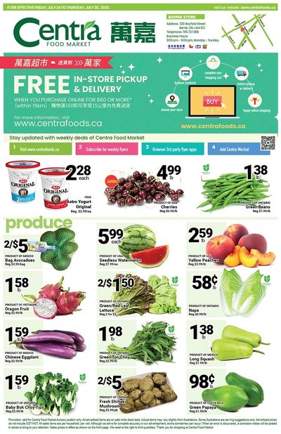 Centra Foods (Barrie) Flyer July 24 to 30