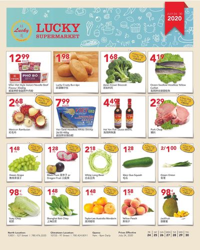 Lucky Supermarket (Edmonton) Flyer July 24 to 30