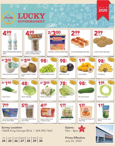 Lucky Supermarket (Surrey) Flyer July 24 to 30
